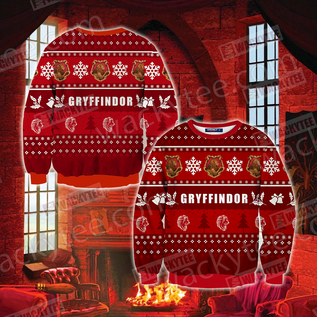 Harry Potter - Gryffindor House New Version Unisex 3D Sweater S  