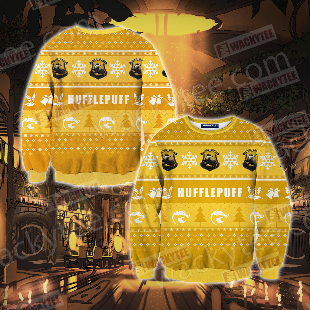 Harry Potter - Hufflepuff House New Version Unisex 3D Sweater S  