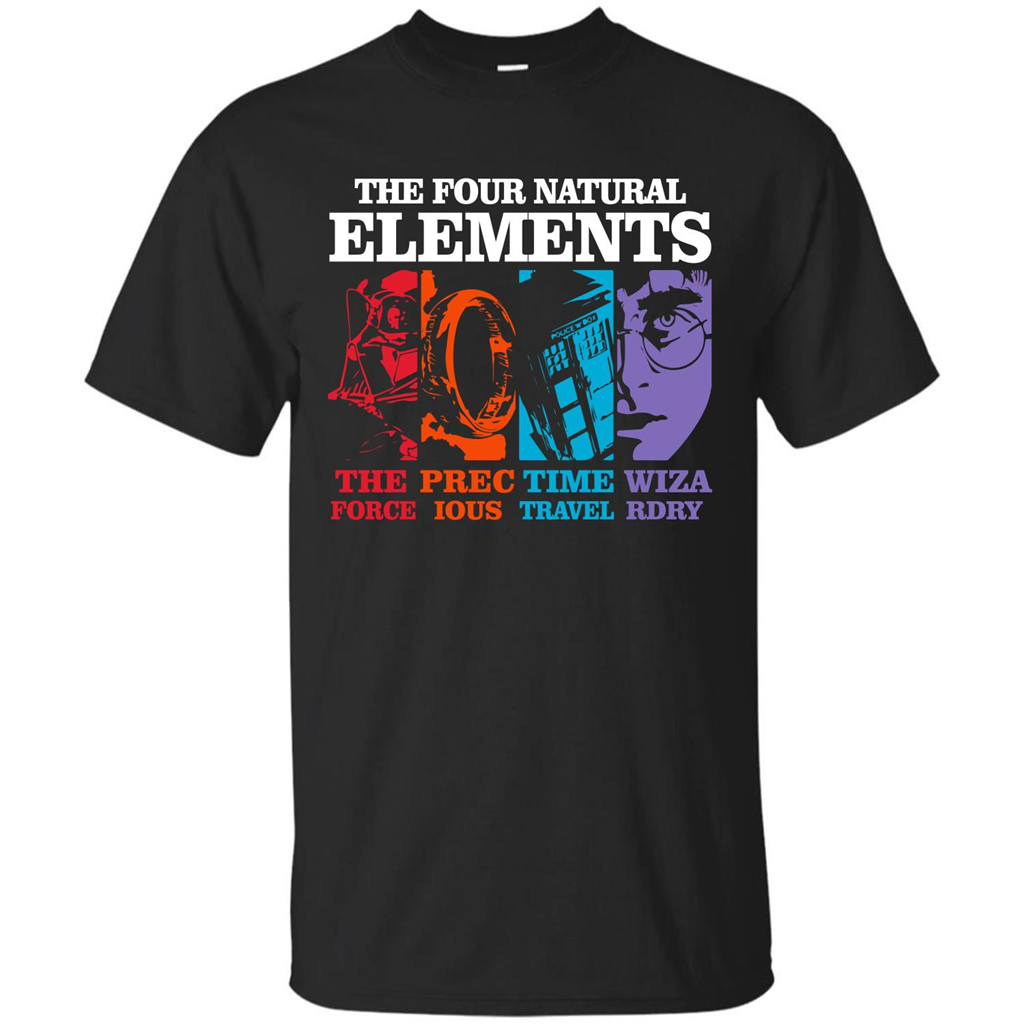 Movie T-shirt The Four Natural Elements T-shirt Black S 