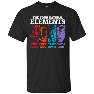 Movie T-shirt The Four Natural Elements T-shirt Black S 