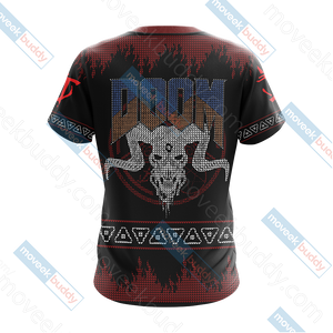 Doom Knitting Style Unisex 3D T-shirt   