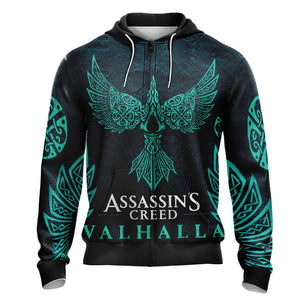 Assassin's Creed Valhalla Unisex 3D T-shirt Zip Hoodie Pullover Hoodie   