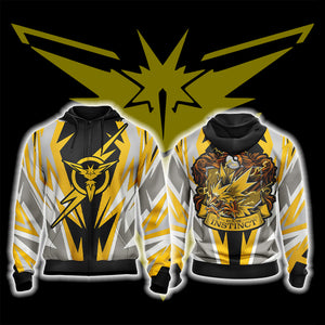 Pokemon - House Instinct Unisex 3D T-shirt Zip Hoodie XS 