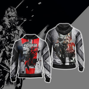 Metal Gear Solid New Style Unisex 3D T-shirt Zip Hoodie XS 