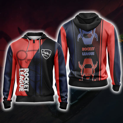 Rocket League New Style Unisex 3D T-shirt Zip Hoodie XS 