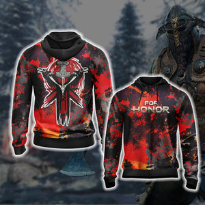 For Honor: Vikings Unisex 3D T-shirt Zip Hoodie XS 