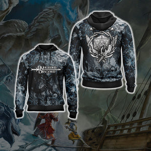 Dungeons And Dragons - Warrior Crest Unisex 3D T-shirt Zip Hoodie XS 