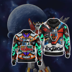 Voltron: Legendary Defender New Version Unisex 3D T-shirt Zip Hoodie XS 