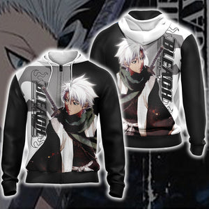 Bleach - Hitsugaya Toshiro Unisex 3D T-shirt Zip Hoodie XS 