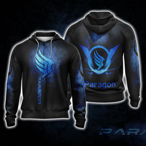 Mass Effect - Paragon Unisex 3D T-shirt Zip Hoodie XS 