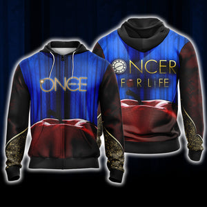 Once Upon A Time (Tv Show) Unisex 3D T-shirt Zip Hoodie XS 