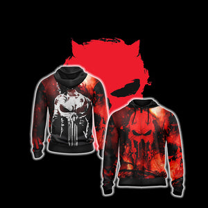 The Punisher Daredevil New Unisex 3D T-shirt Zip Hoodie XS 