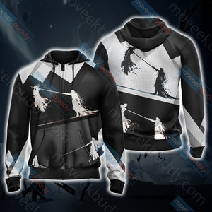 Final Fantasy 7 - Sephiroth v Cloud Unisex 3D T-shirt Zip Hoodie XS 