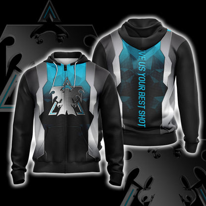 StarCraft - Terran New Unisex 3D T-shirt Zip Hoodie XS 