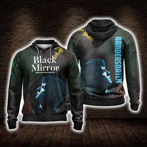 Black Mirror - Bandersnatch Unisex 3D T-shirt Zip Hoodie XS 
