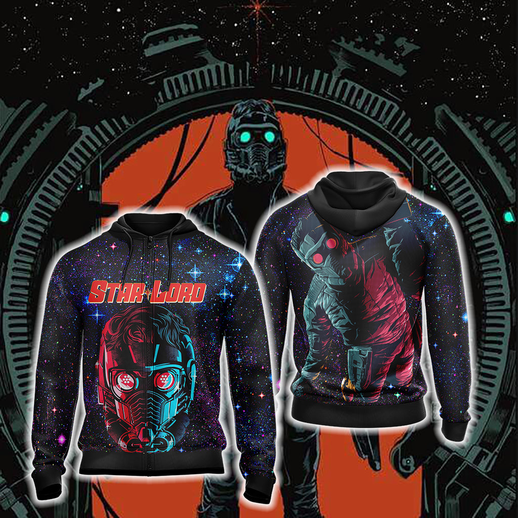 Guardians Of The Galaxy - Starlord Unisex 3D T-shirt Zip Hoodie XS 
