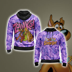 Scooby-Doo - Zoinks Unisex 3D T-shirt Zip Hoodie XS 