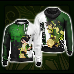 Avatar: The Last Airbender Toph Beifong Unisex 3D T-shirt Zip Hoodie XS 