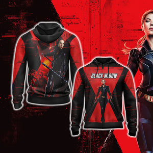 Black Widow 2020 New Unisex 3D T-shirt Zip Hoodie XS 