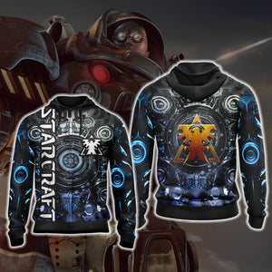 StarCraft Terran Unisex 3D T-shirt Zip Hoodie XS 