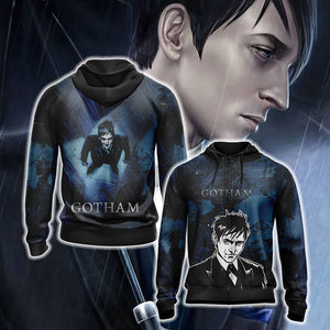 Gotham TV Show Unisex 3D T-shirt Zip Hoodie XS 