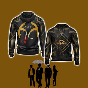 Kingsman: The Secret Service Unisex 3D T-shirt Zip Hoodie XS 