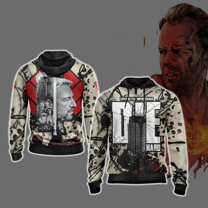 Die Hard Unisex 3D T-shirt Zip Hoodie XS 