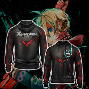 Xenoblade Chronicles - Monado New Look Unisex 3D T-shirt Zip Hoodie XS 