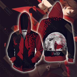 Team RWBY Ruby Rose Unisex 3D T-shirt Zip Hoodie XS 