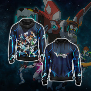 Voltron New Style Unisex 3D T-shirt Zip Hoodie XS 