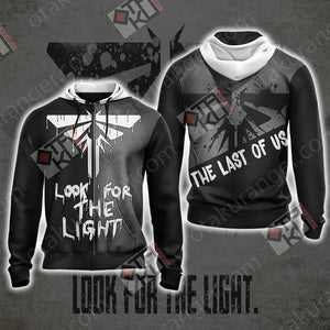 The Last of Us - Look For The Light New Look Unisex 3D T-shirt Zip Hoodie XS 