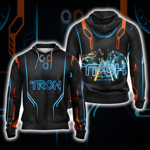 Tron Legacy New Version Unisex 3D T-shirt Zip Hoodie XS 