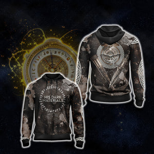 His Dark Materials New Unisex 3D T-shirt Zip Hoodie XS 