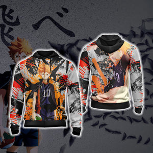 Hinata Shoyo Haikyuu Unisex 3D T-shirt Zip Hoodie XS 