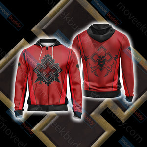 Gears of War - Locust Horde Unisex 3D T-shirt Zip Hoodie XS 