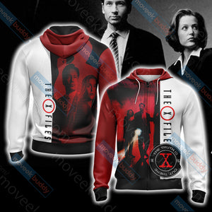 The X-Files Unisex 3D T-shirt Zip Hoodie XS 