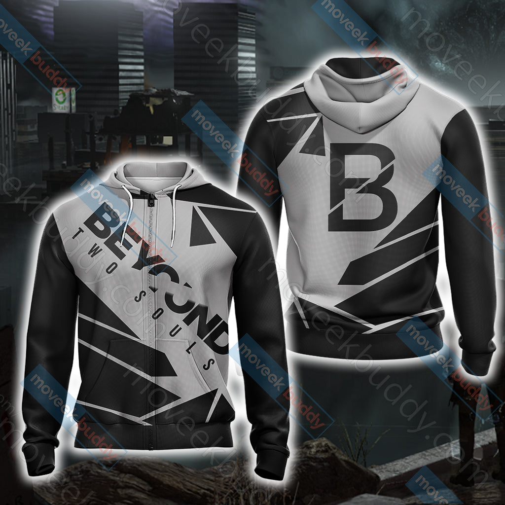 Beyond: Two Souls Unisex 3D T-shirt Zip Hoodie XS 