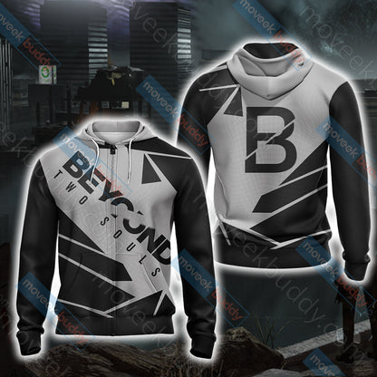 Beyond: Two Souls Unisex 3D T-shirt Zip Hoodie XS 