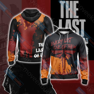 The Last of Us Part Unisex 3D T-shirt Zip Hoodie XS 