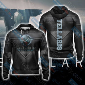 Stellaris Unisex 3D T-shirt Zip Hoodie S 