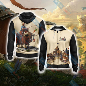 Albion Online Unisex 3D T-shirt Zip Hoodie XS 