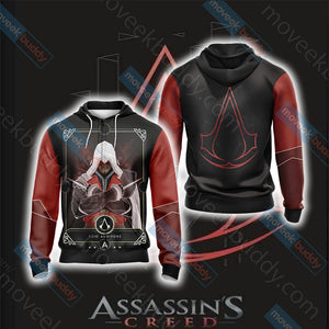 Assassin's Creed New Style Unisex 3D T-shirt Zip Hoodie XS 