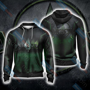 Arrow New Unisex 3D T-shirt Zip Hoodie XS 