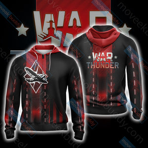 War Thunder Unisex 3D T-shirt Zip Hoodie XS 