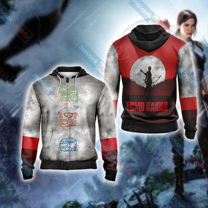 Tomb Raider - Shadow of the Tomb Raider Unisex 3D T-shirt Zip Hoodie XS 