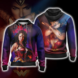 Wonder Woman Unisex 3D T-shirt Zip Hoodie XS 
