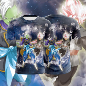 Zamasu (Goku Black) Dragon Ball Unisex 3D T-shirt US/EU S (ASIAN L)  