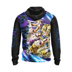 Dragon Ball Kamekameha Son Family - Son Goku Goten Gohan Unisex 3D T-shirt Zip Hoodie   