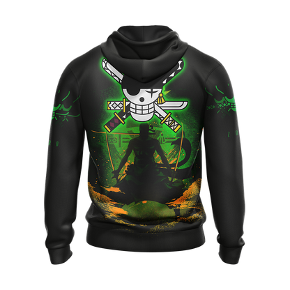 One Piece - Roronoa Zoro Unisex 3D T-shirt Zip Hoodie Pullover Hoodie   