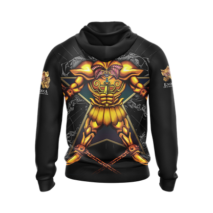 Yu Gi Oh! Exodia The Forbidden Unisex 3D T-shirt Zip Hoodie   